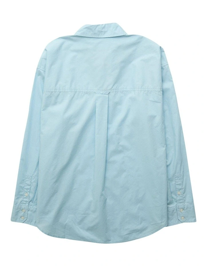Perfect Button-Up Shirt in Light Blue image 4