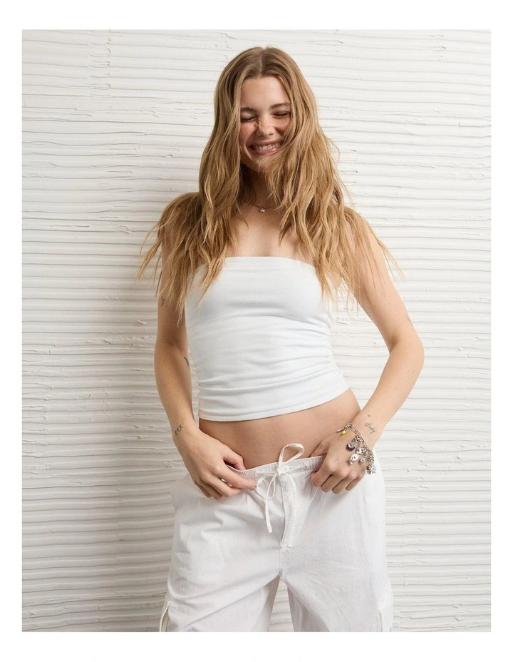 Double Take Tube Top in Fresh White image 1