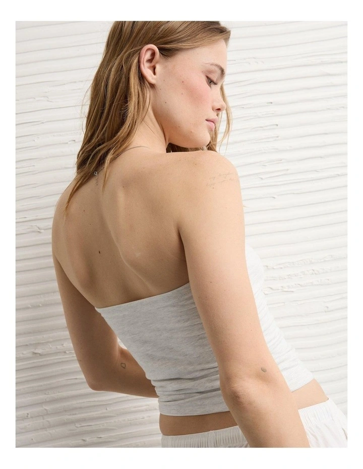 Double Take Tube Top in Fresh White image 2
