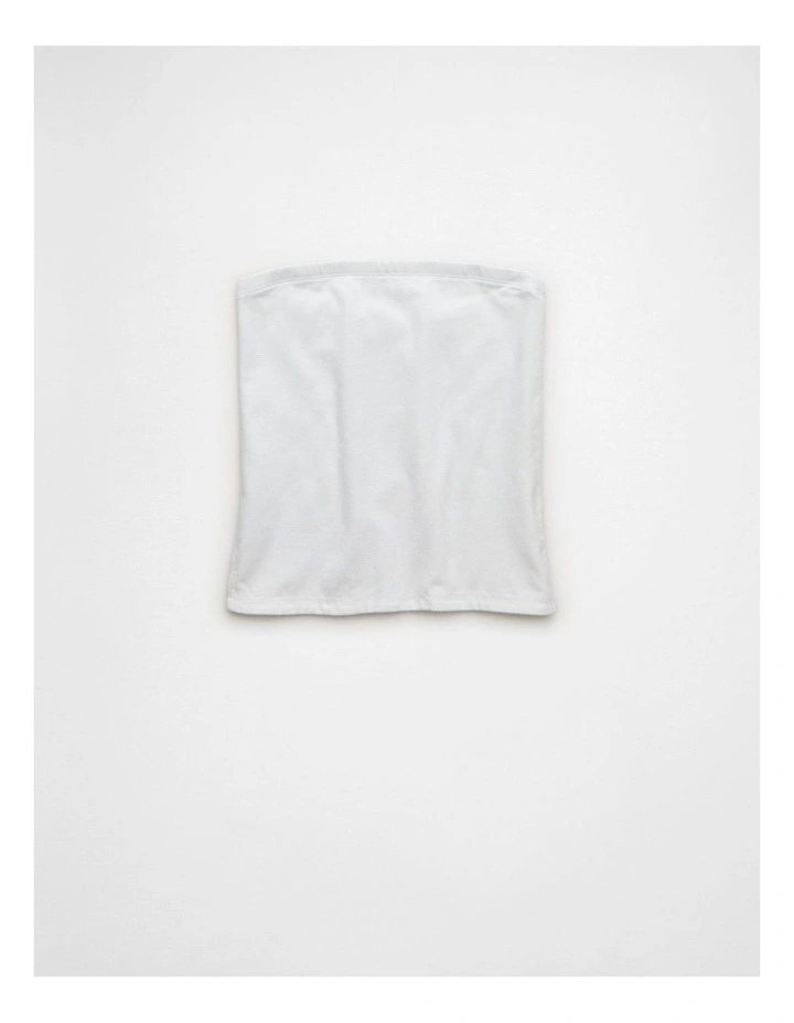 Double Take Tube Top in Fresh White image 3