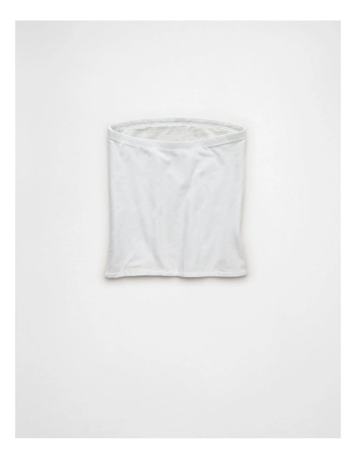 Double Take Tube Top in Fresh White image 4