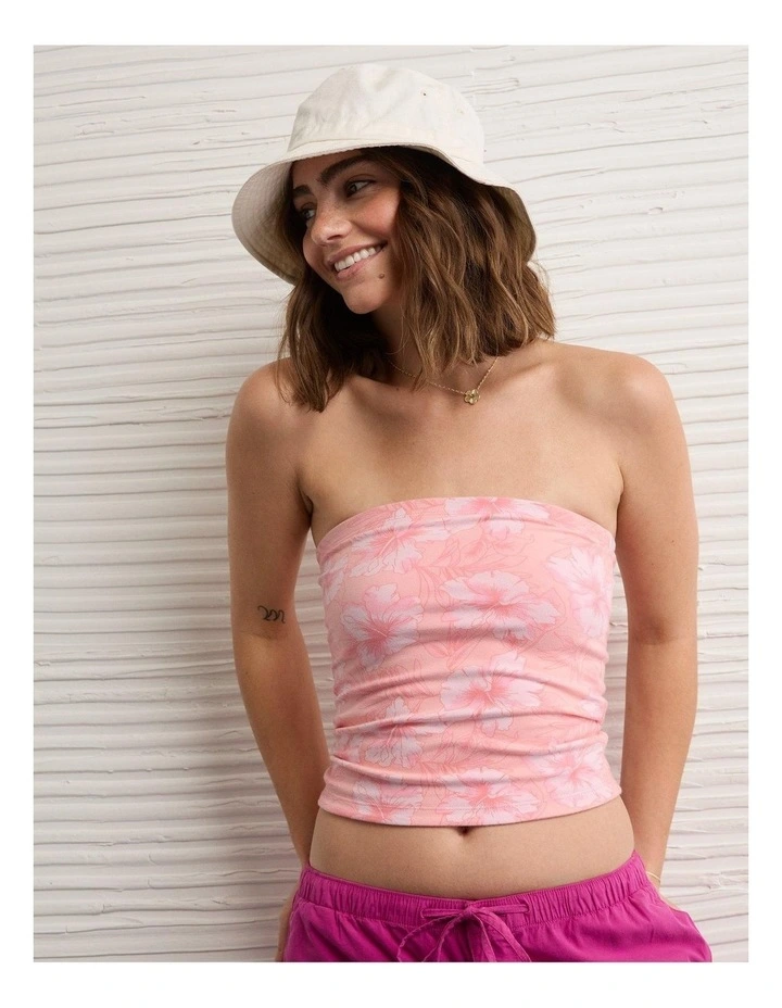 Double Take Tube Top in Pink Punch image 1