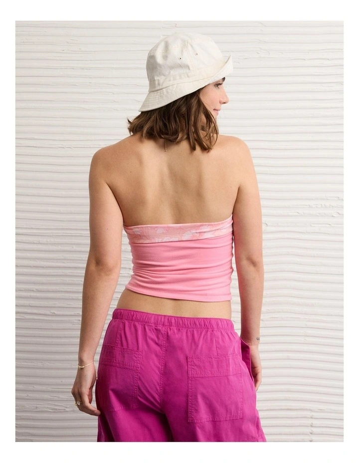 Double Take Tube Top in Pink Punch image 2
