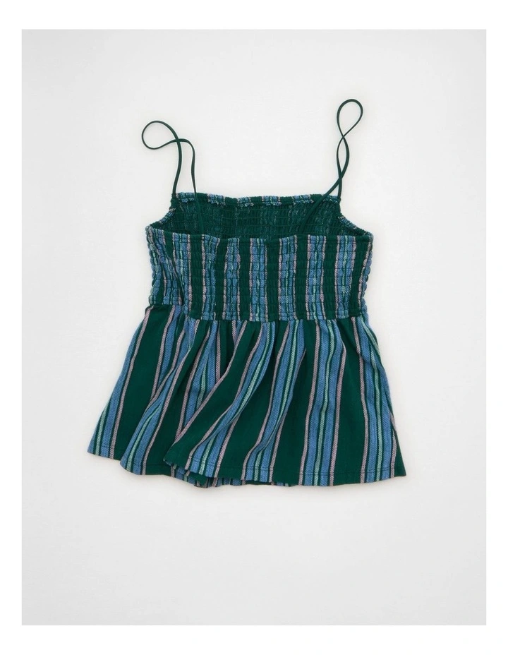 Sunchaser Babydoll Smocked Tank Top in Multi image 4