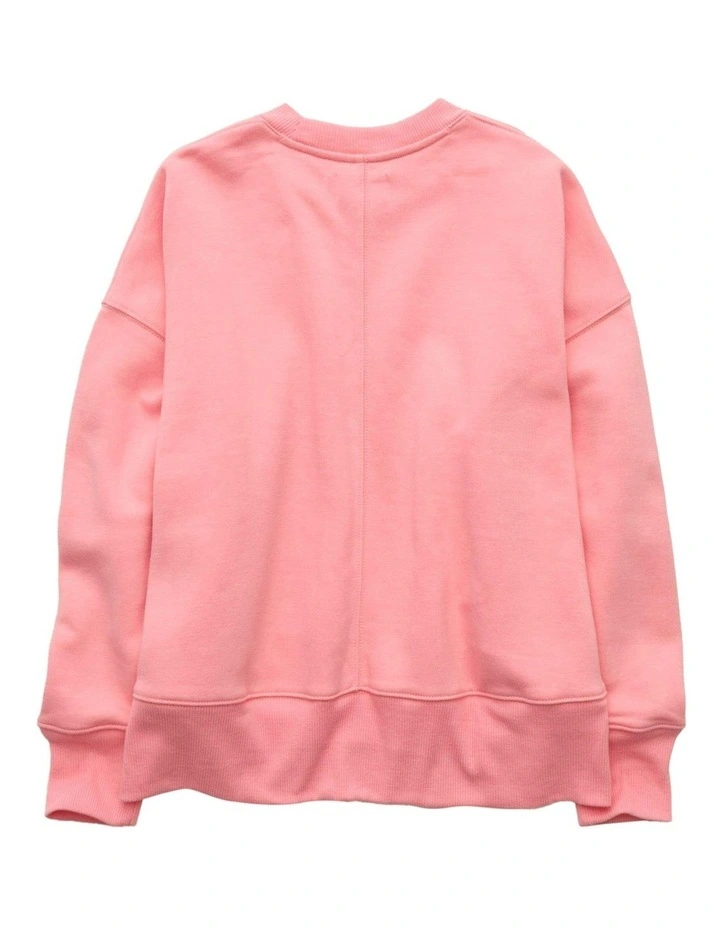 Everyday Luxe Oversized Sweatshirt in Pink Note image 4