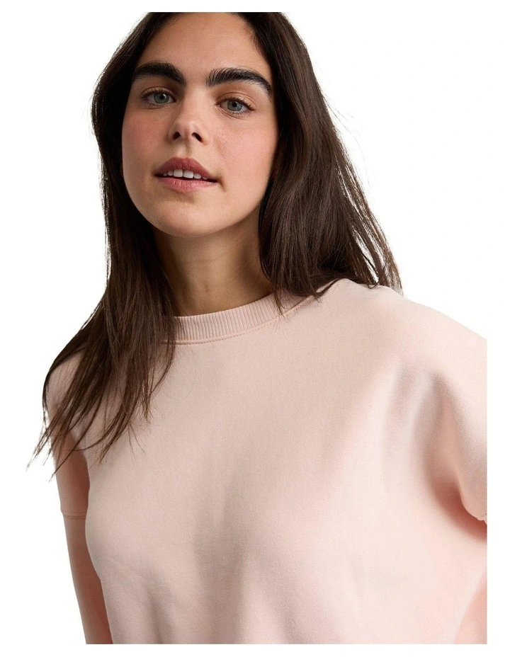 Everyday Luxe Oversized Sweatshirt in Beach Peach image 1