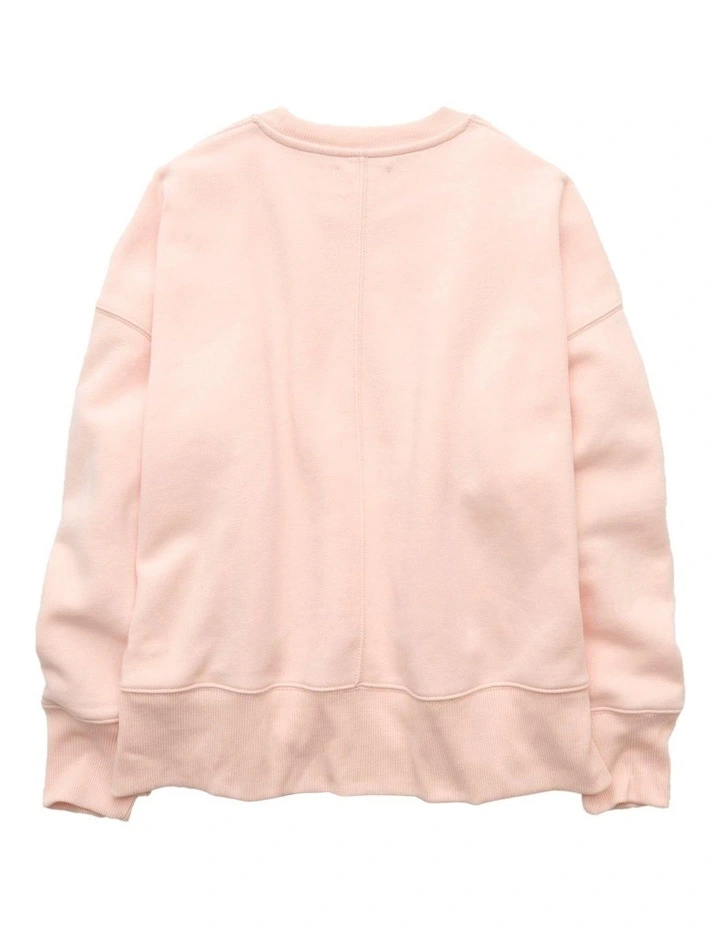Everyday Luxe Oversized Sweatshirt in Beach Peach image 4