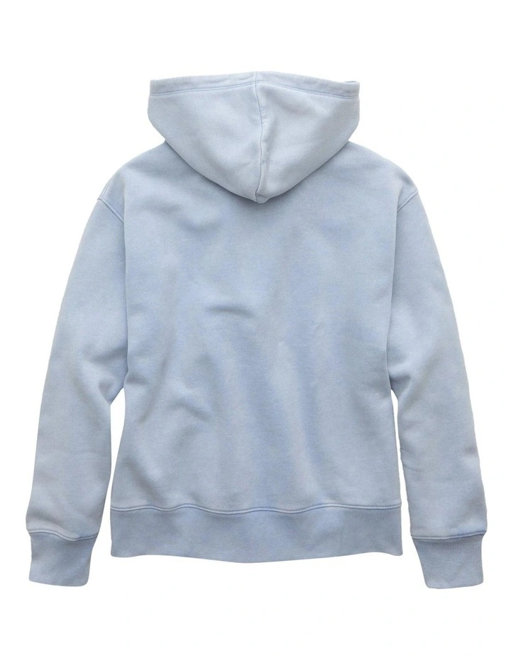 Everyday Luxe Graphic Hoodie in Blue image 4