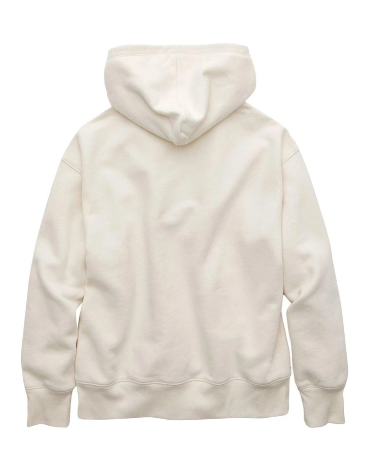 Everyday Luxe Graphic Hoodie in Chalk image 4