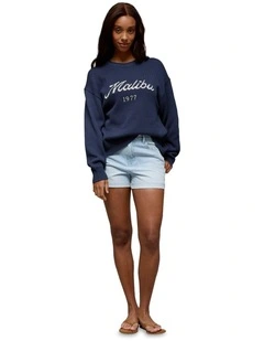 Big Hug Oversized Sweater in Midnight Blue
