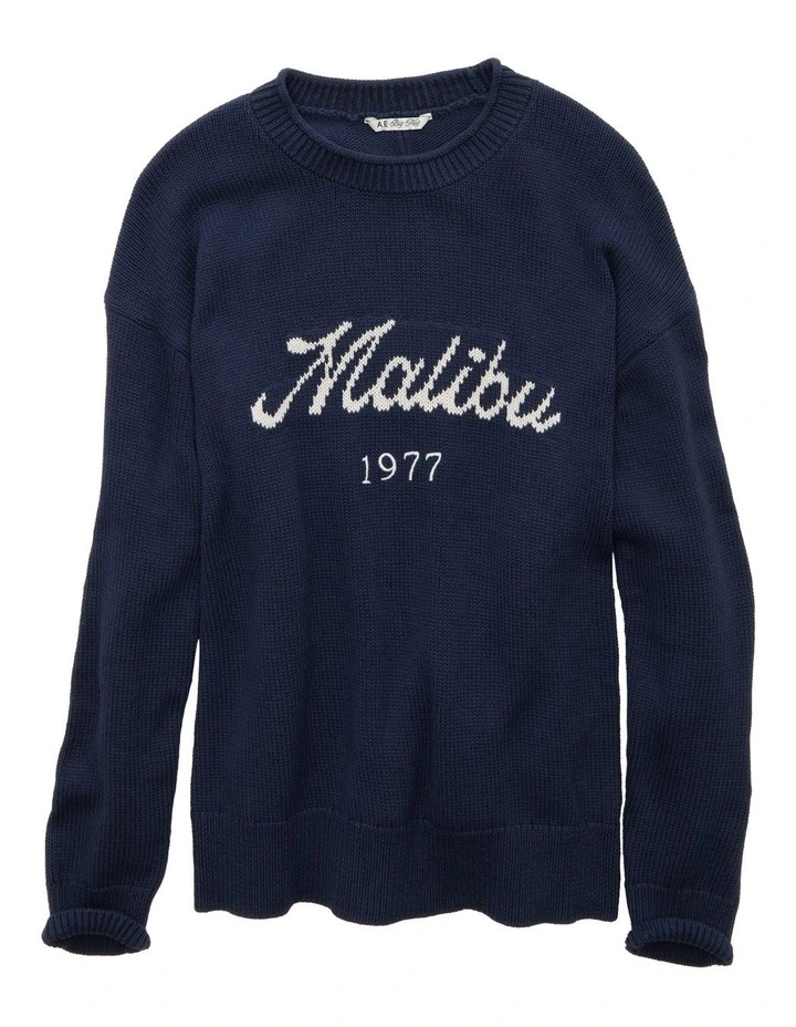 Big Hug Oversized Sweater in Midnight Blue image 3