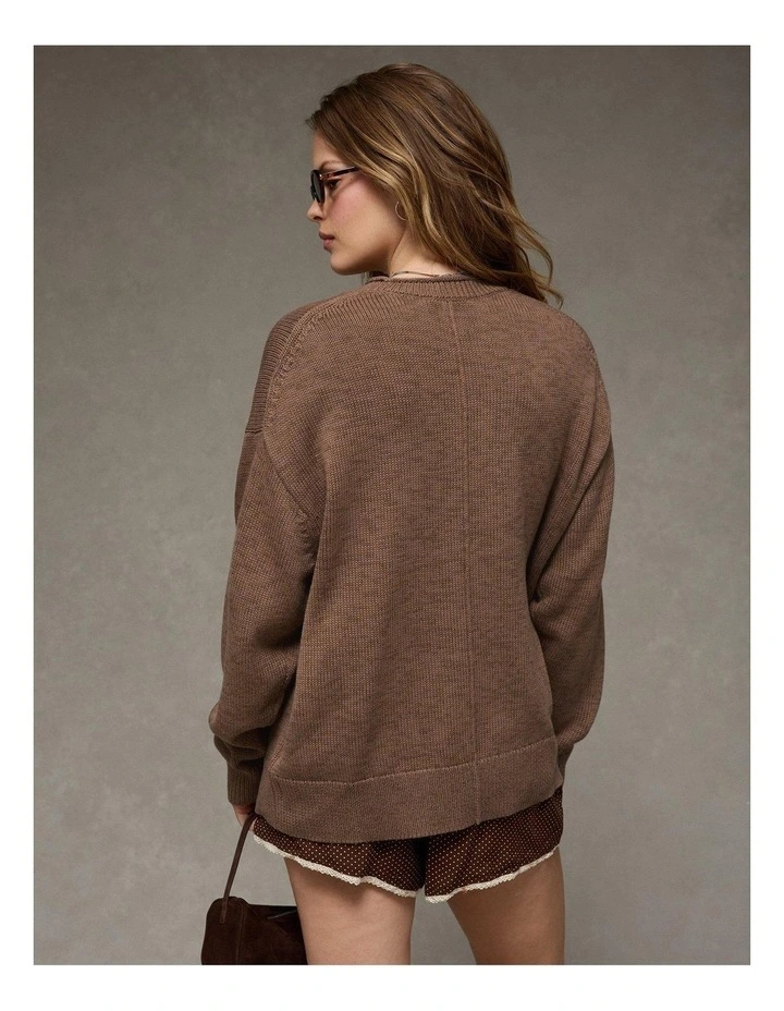 Big Hug Oversized Sweater in Cream image 2