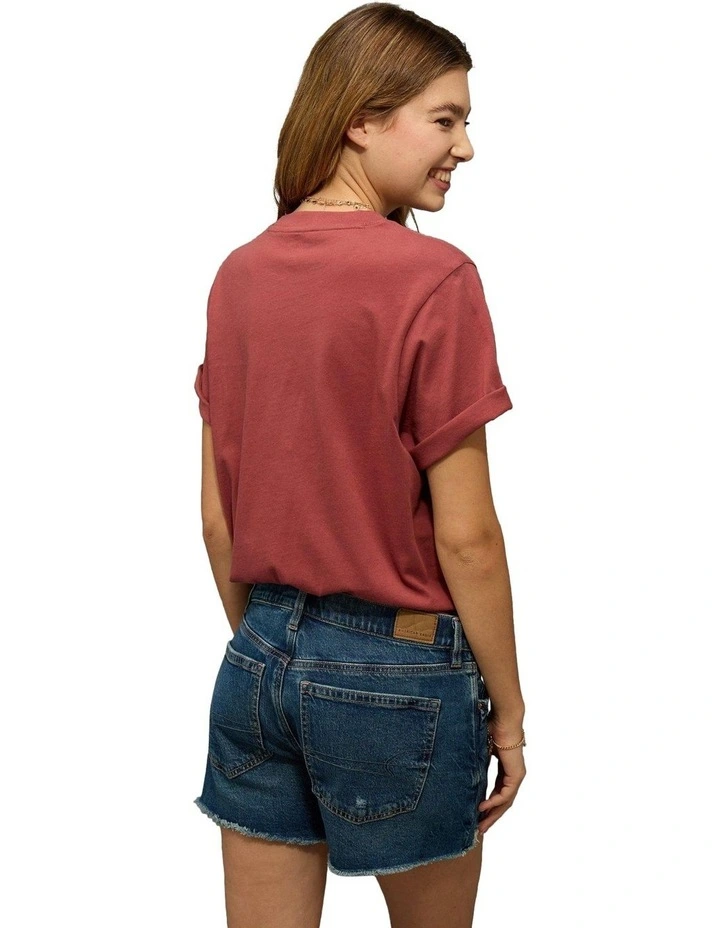 Stella Graphic T-shirt in Washed Red image 2