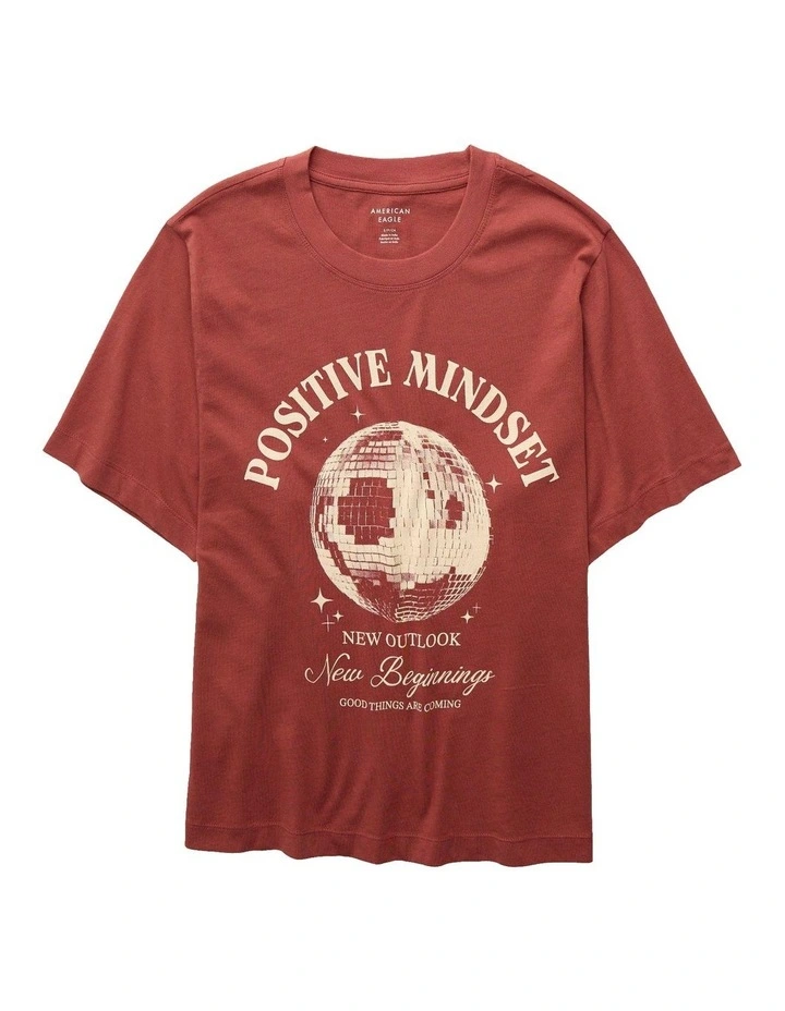 Stella Graphic T-shirt in Washed Red image 3