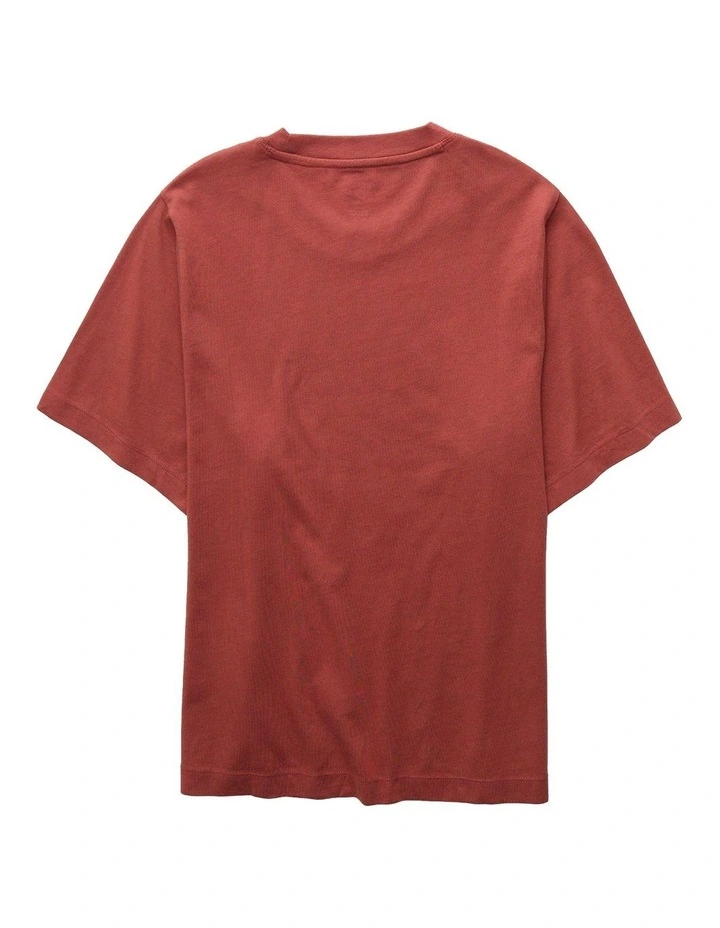 Stella Graphic T-shirt in Washed Red image 4