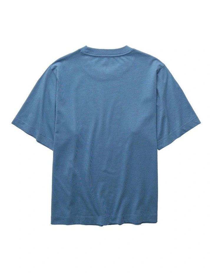 Stella Graphic T-shirt in Washed Blue image 4