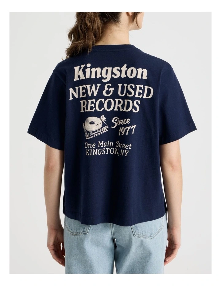 Stella Graphic T-Shirt in Navy image 3