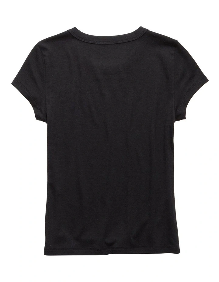 Hey Tee in Black image 4