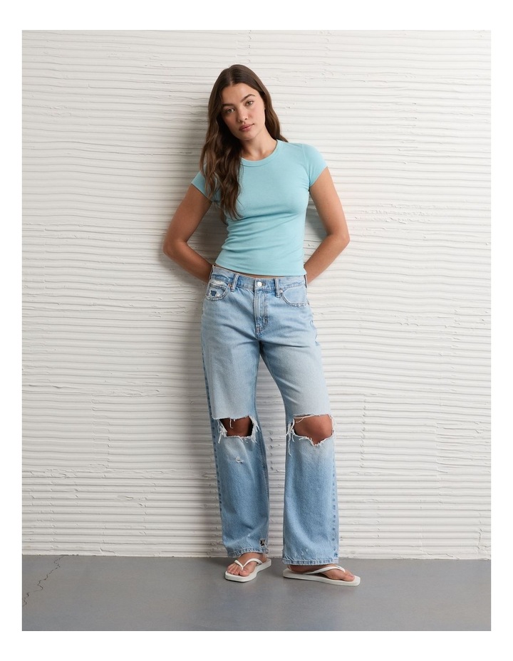 Hey Baby Tee in Rustic Blue image 1