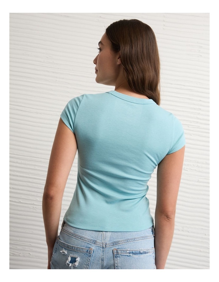 Hey Baby Tee in Rustic Blue image 3