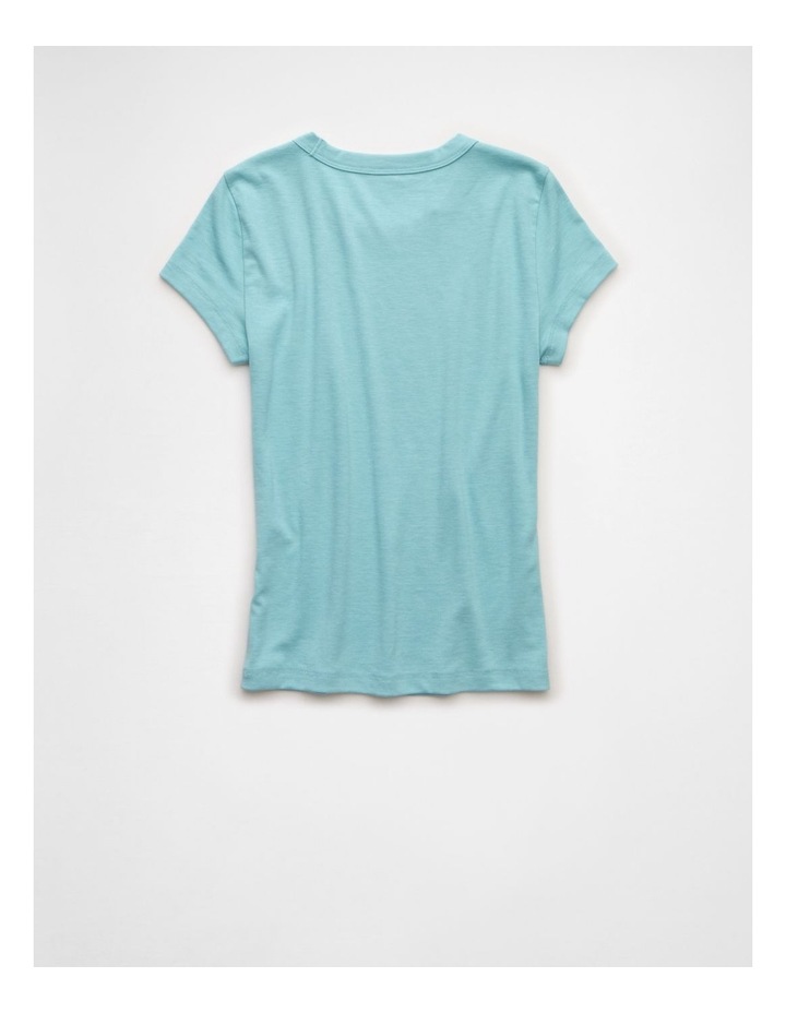Hey Baby Tee in Rustic Blue image 6
