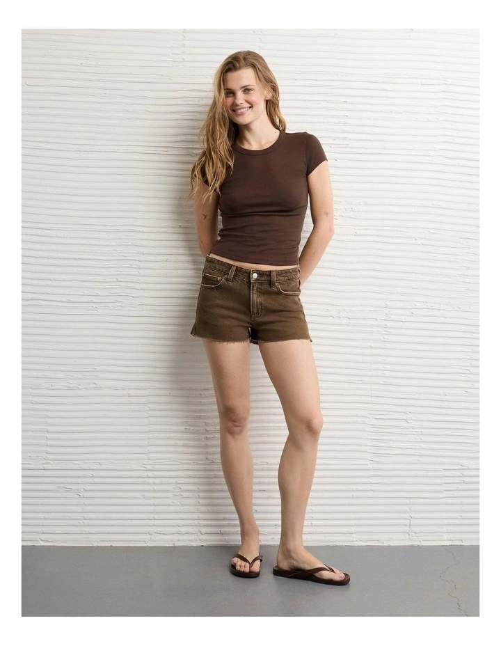 Hey Baby Tee in Dark Brown image 1