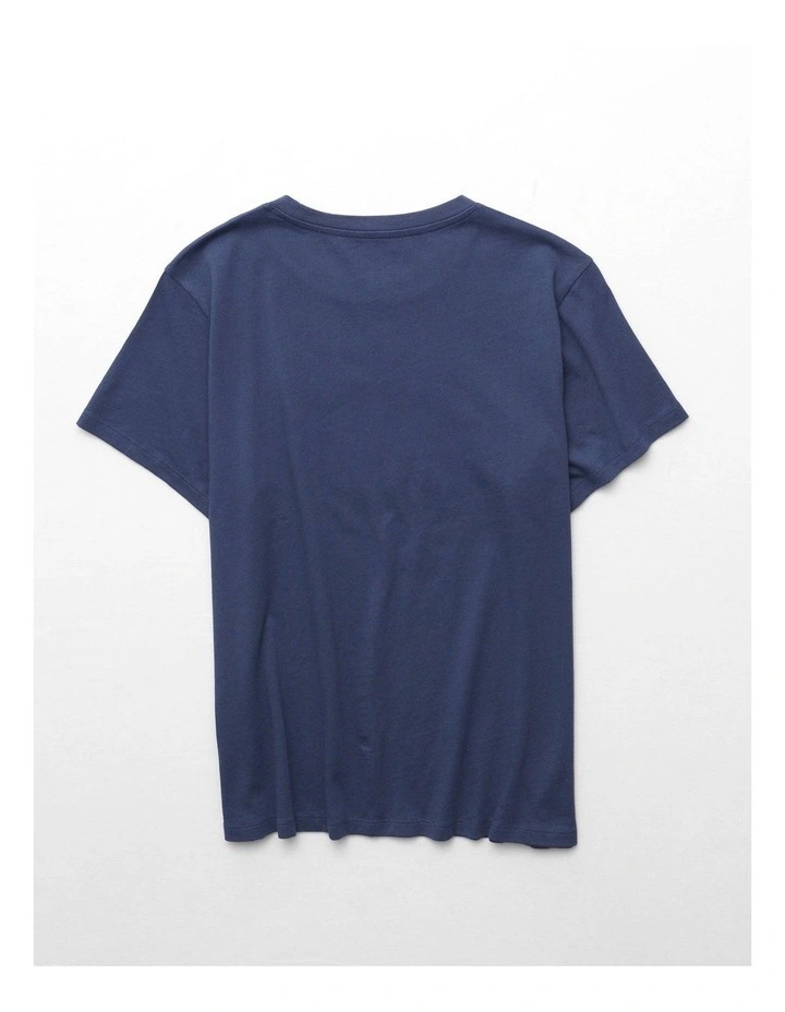 Everyday Luxe T-Shirt in Deep Sea Blue image 4