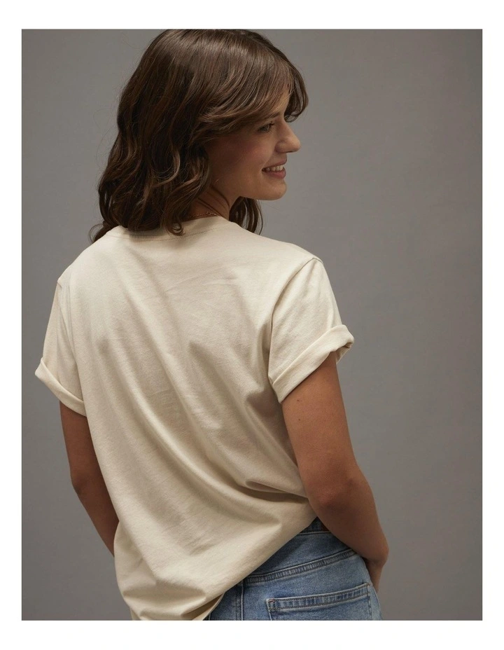 Everyday Luxe T-Shirt in Coconut image 2