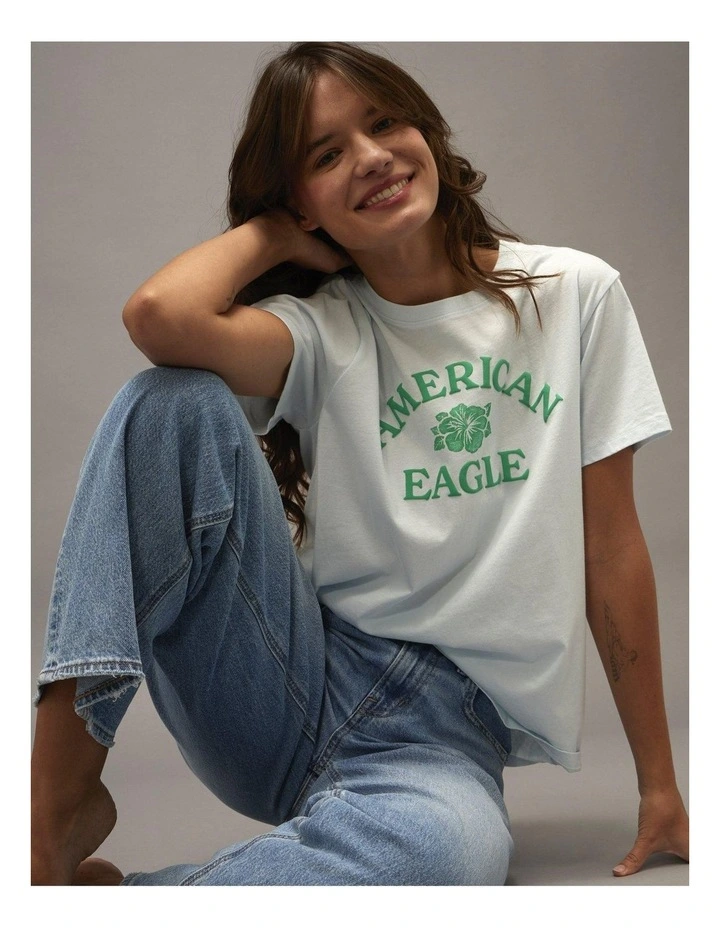 Everyday Luxe T-Shirt in Turquoise image 1