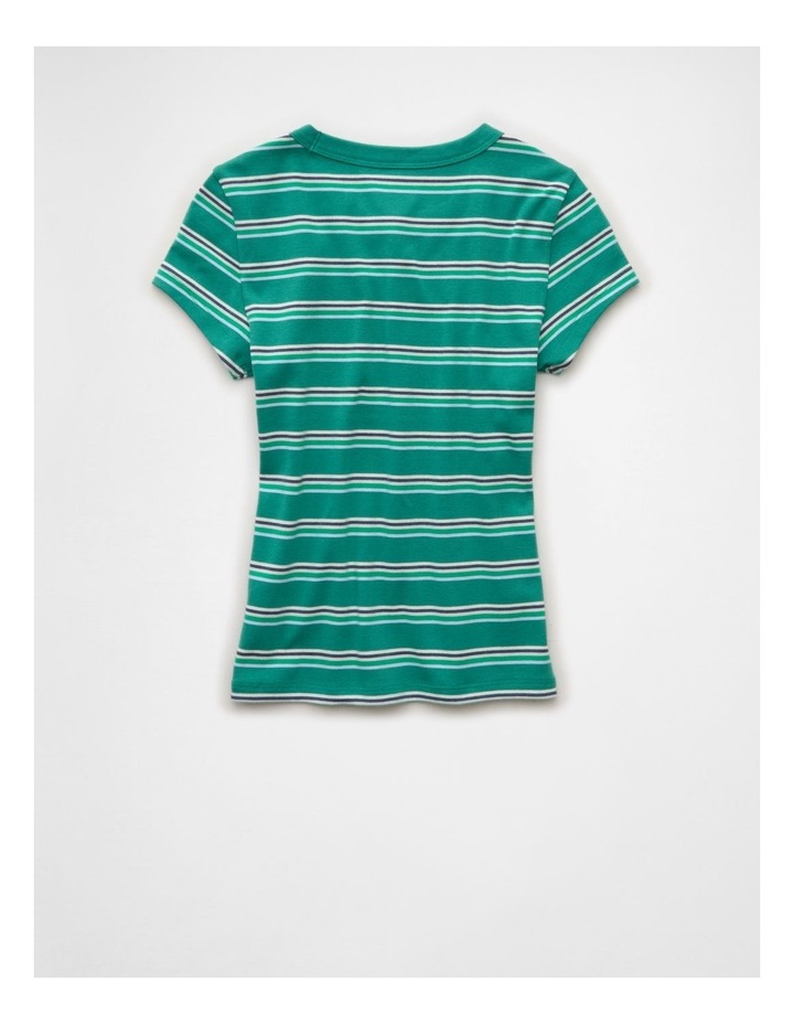 Hey Baby Tee in Green Rush image 5