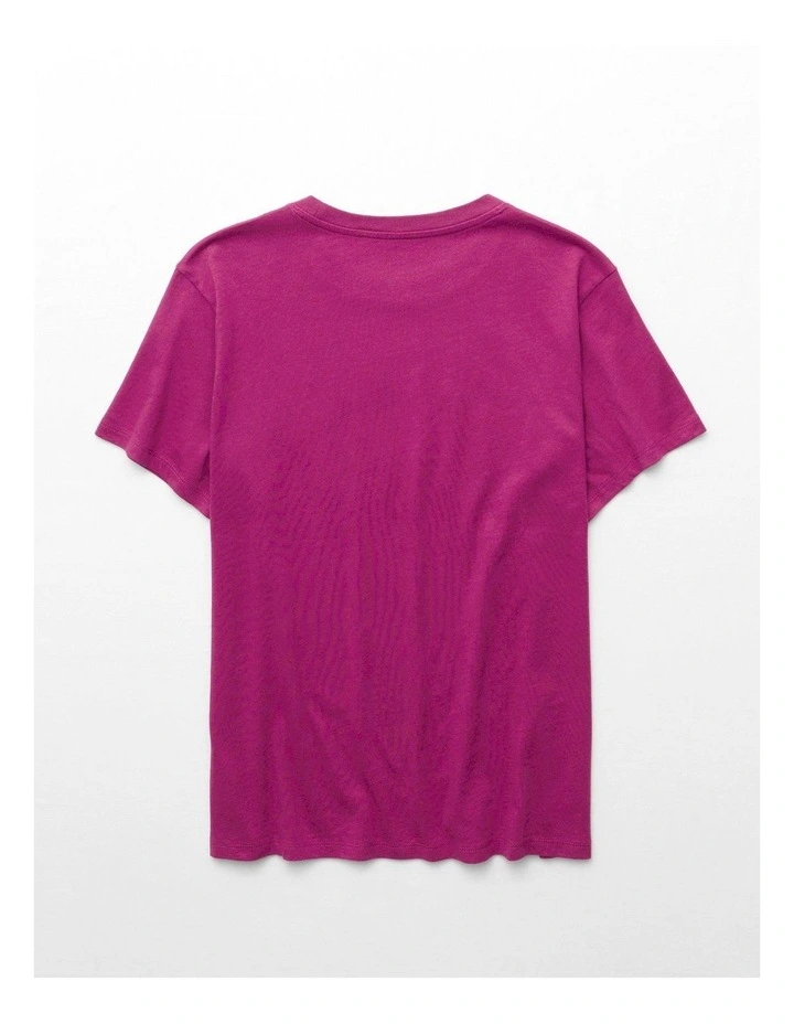 Everyday Luxe T-Shirt in Plum image 4