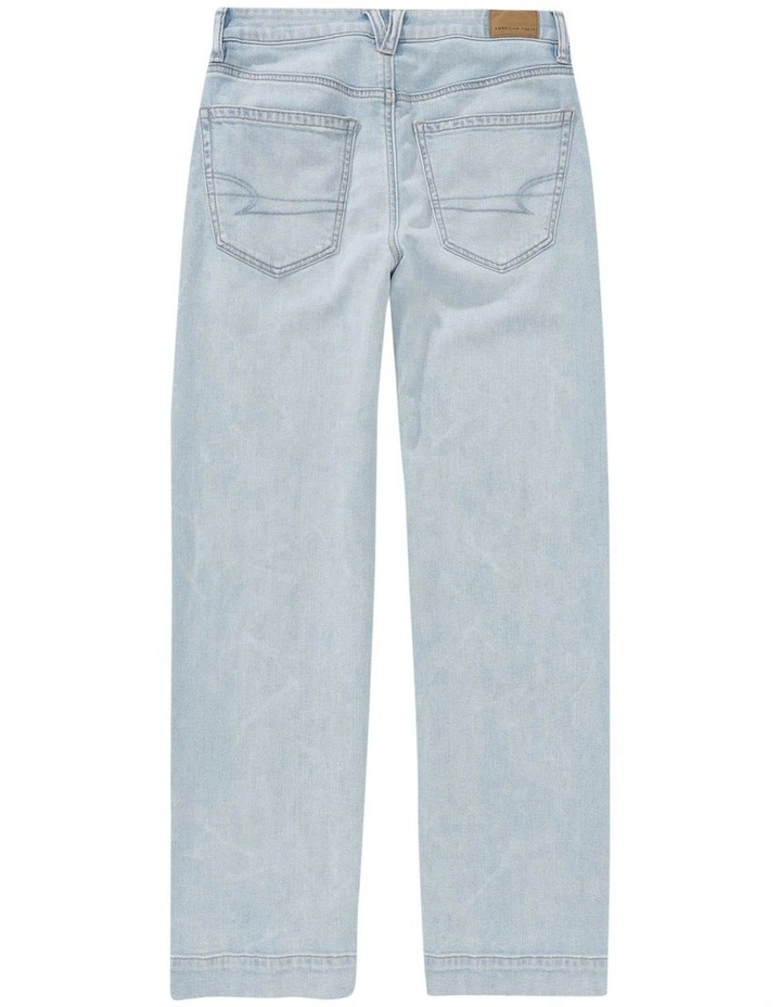 Super High Waisted Wide Leg Jean in Skylight image 4
