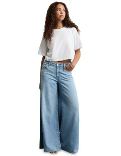 Stretch -A -Line Fit Jeans in Light Vintage