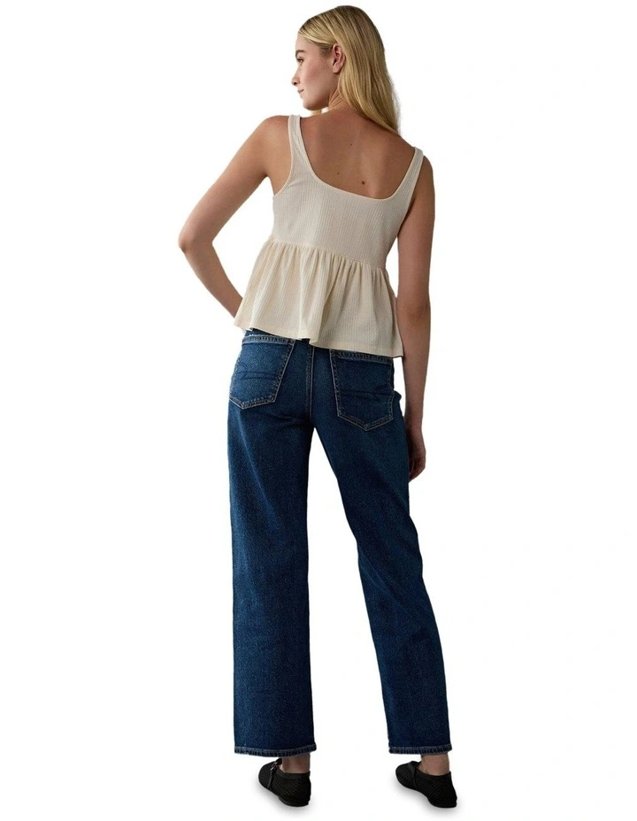 Stretch High-Waisted Stovepipe Jeans in Darkest Dazzler image 2