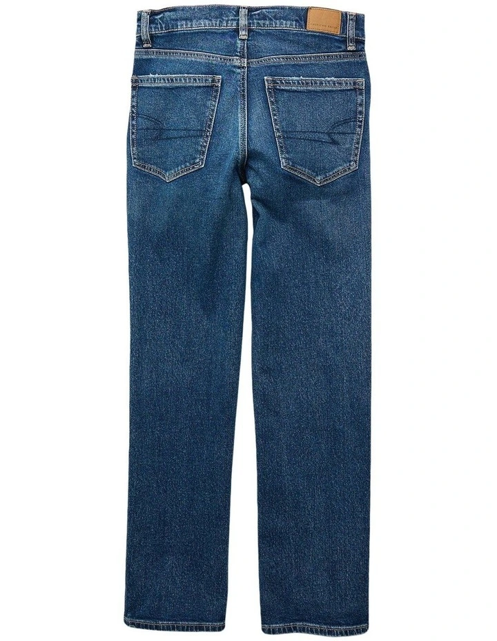 Stretch High-Waisted Stovepipe Jeans in Darkest Dazzler image 4