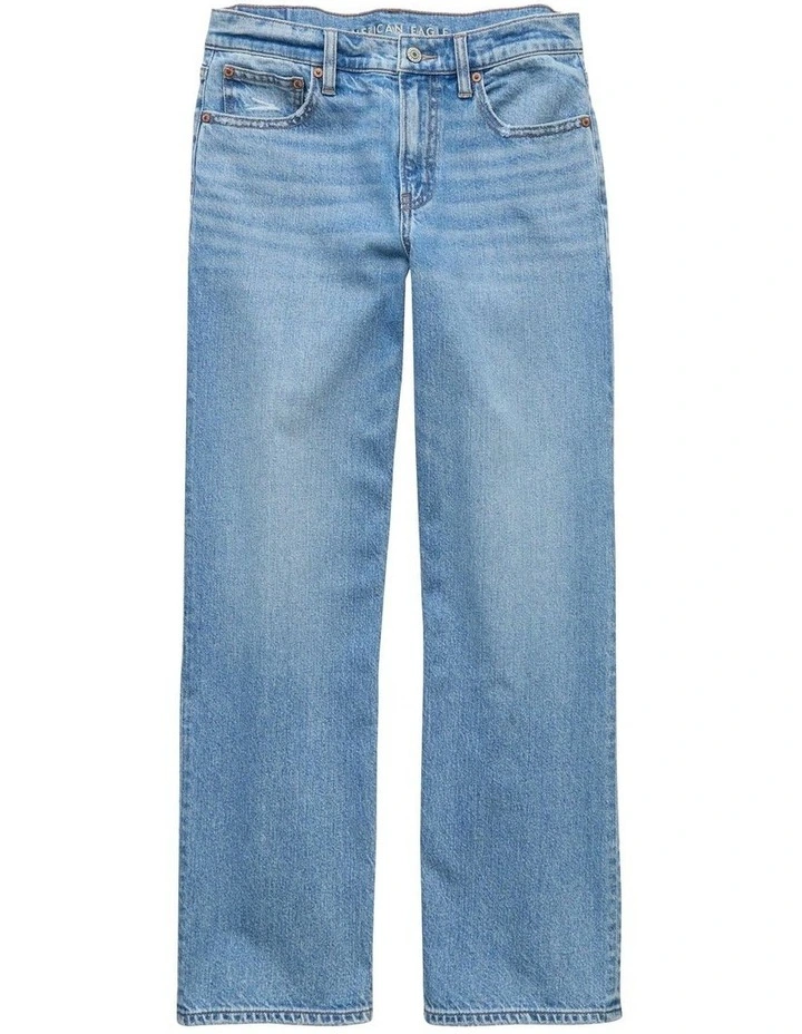 Strigid High Waisted Stovepipe Jeans in Medium Indigo image 3