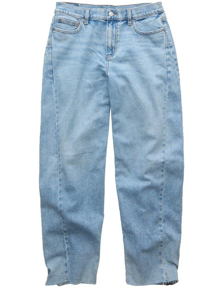 Stretch Barrel Jeans in Light Acid Wash image 3