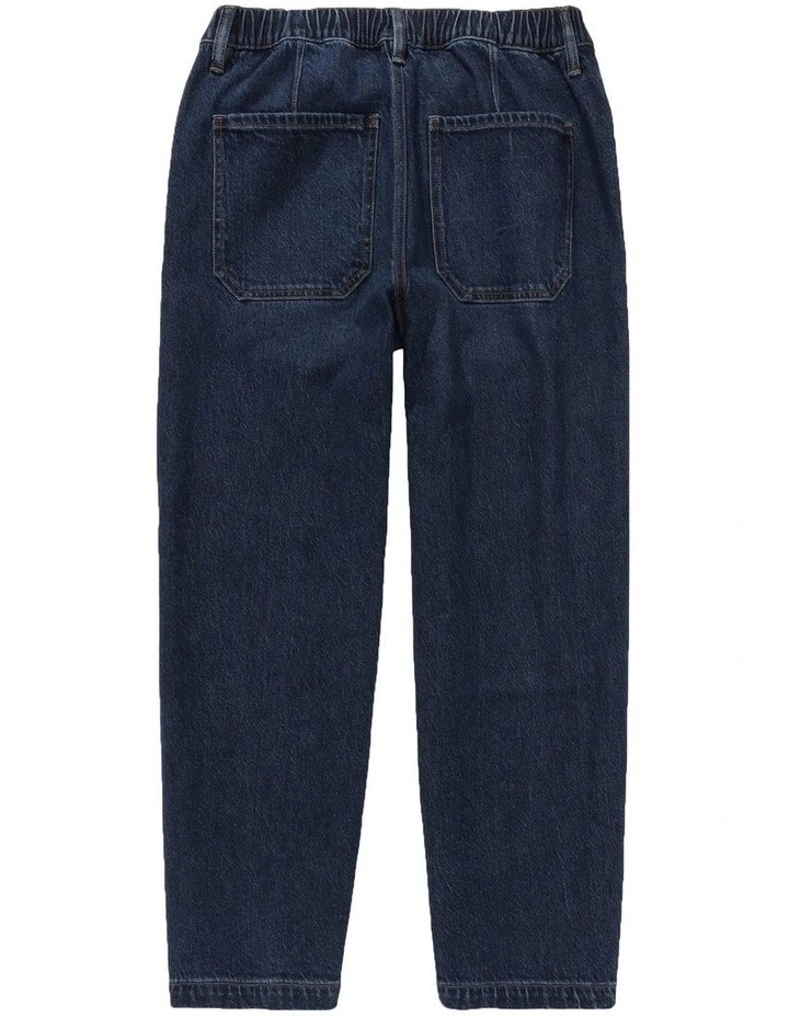 Stretch Barrel Jean in Super Vivid image 4