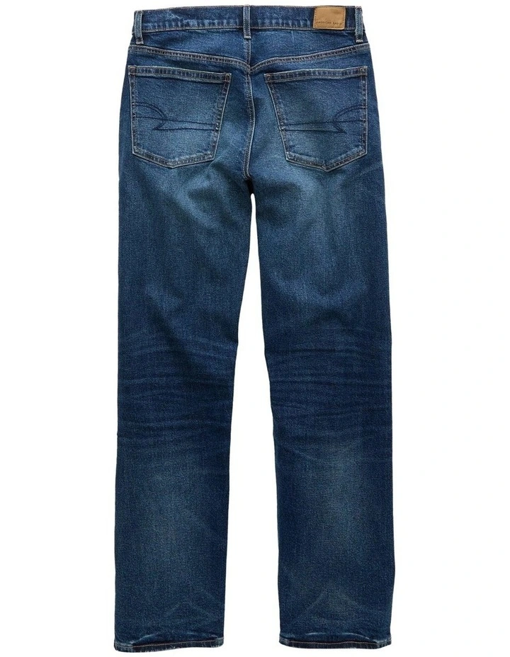 Strigid Low-Rise Baggy Straight Jean in Washed Blue image 4