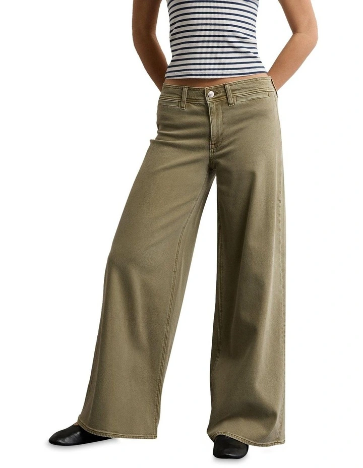 Stretch Mariner Jeans in Nomad Olive image 1