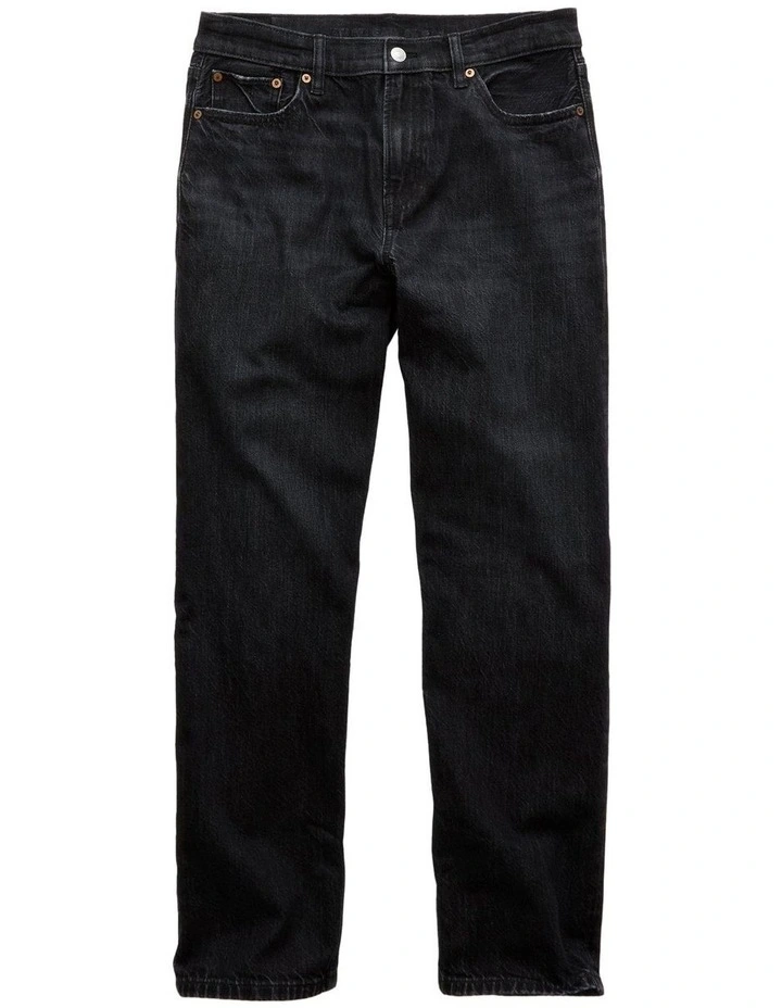 Strigid Low-Rise Baggy Straight Jean in Black Blaze image 3