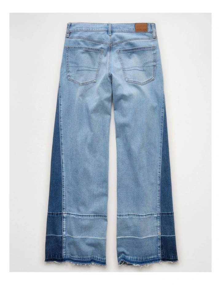 Dreamy Drape Stretch Low-Rise Baggy Ultra-Wide Leg Jeans in Blue Breeze image 4