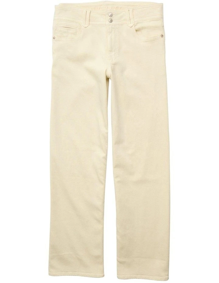 Low-Rise Baggy Wide-Leg Pant in Vintage Vanilla image 3