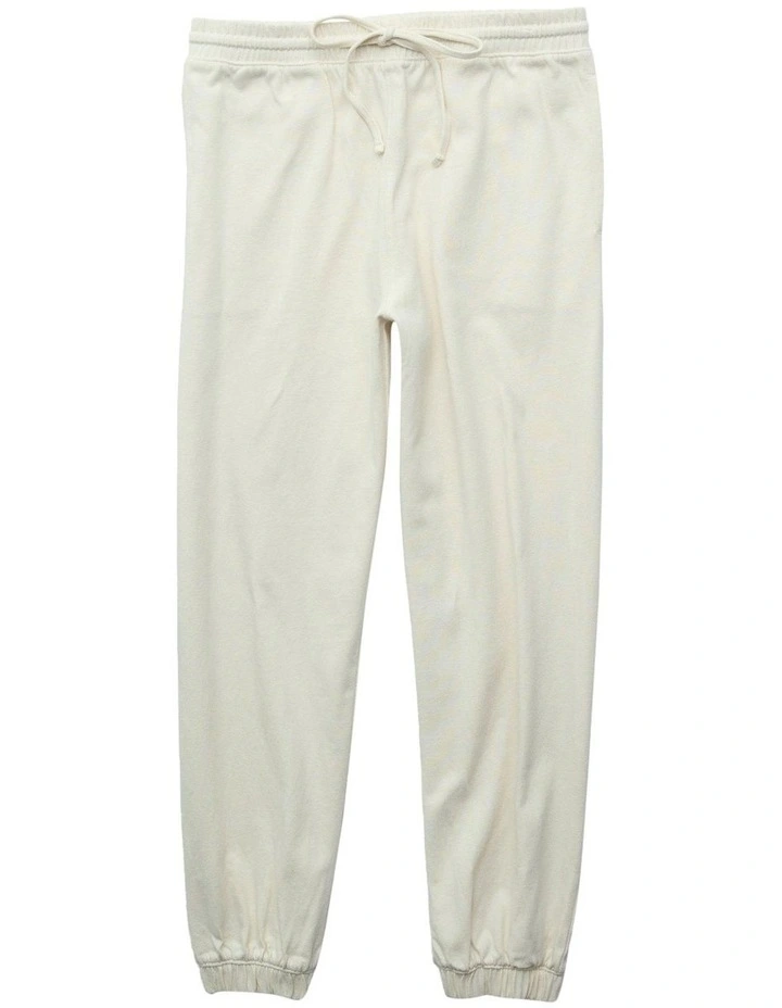 High-Waisted Saturday Jogger in Cream image 3