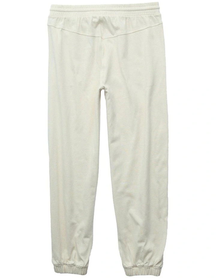 High-Waisted Saturday Jogger in Cream image 4
