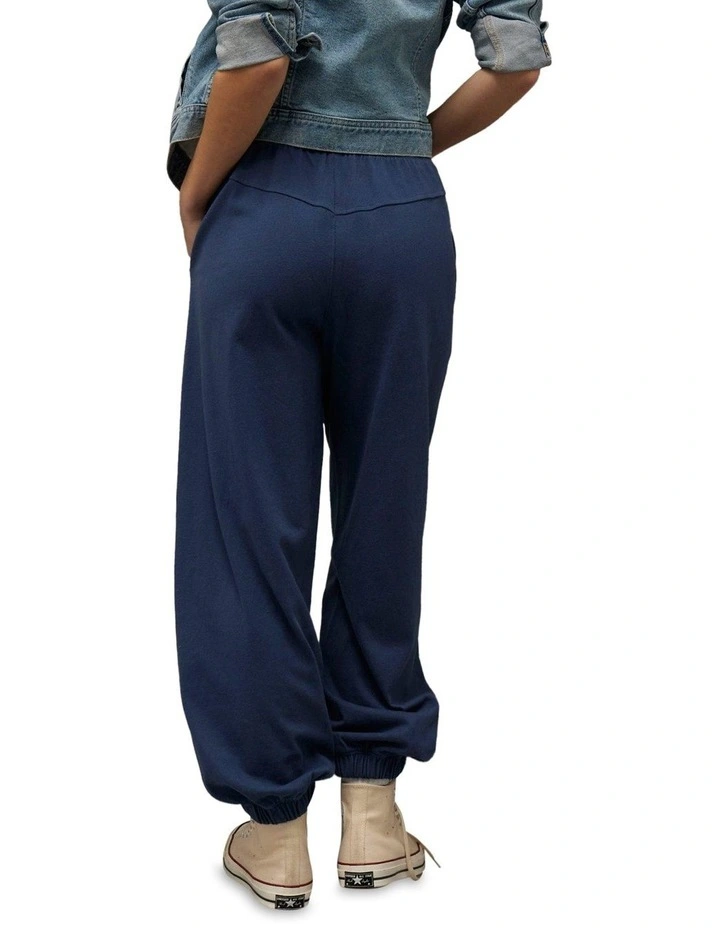 High-Waisted Saturday Jogger in Deep Sea Blue image 2