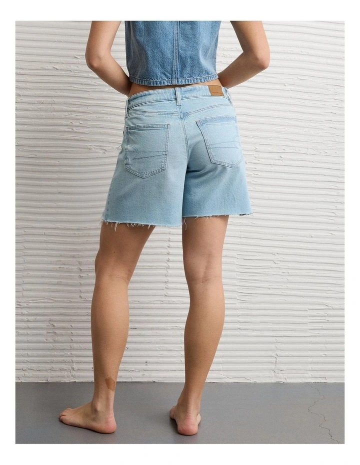 Stretch Low-Rise Baggy Jort 8" in Light Aglow image 2