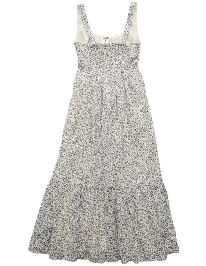 Catie Corset Midi Dress in Blue image 4