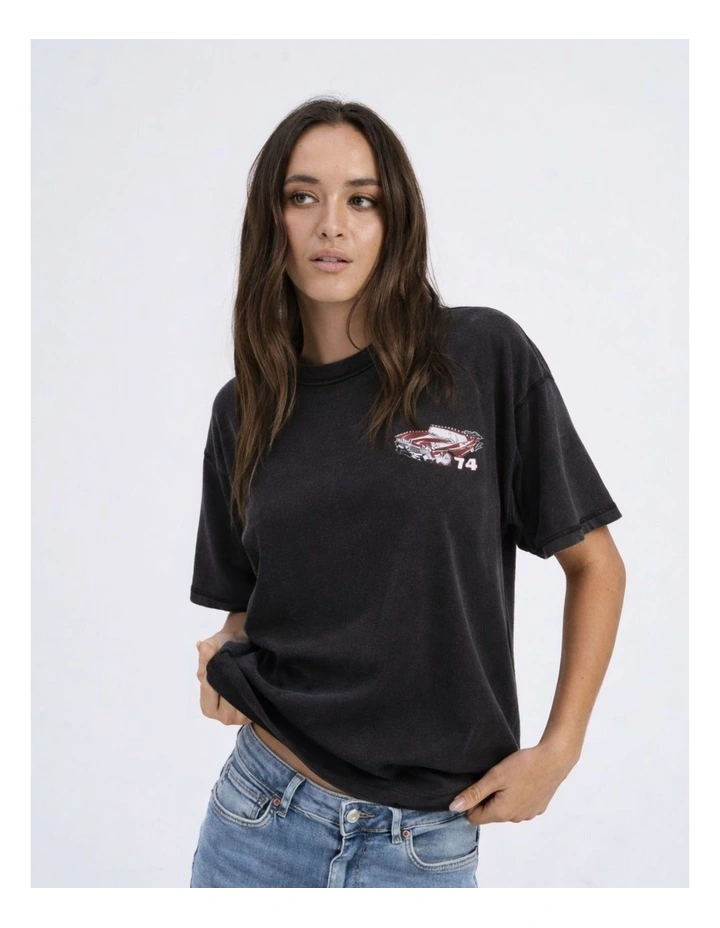 Rocky Life Printed T-Shirt in Black image 1