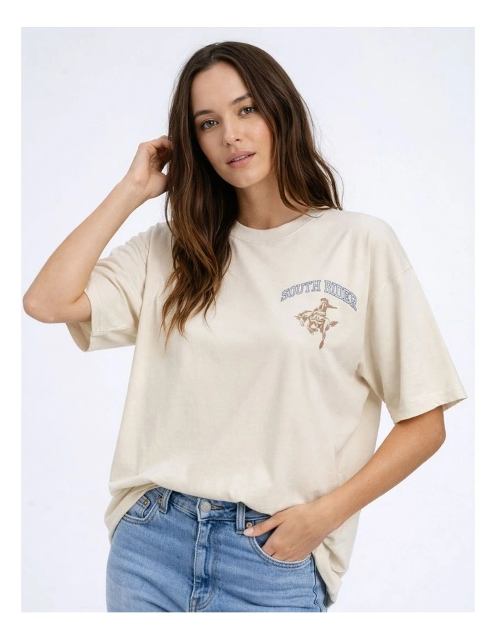 Rocky Life Printed T-Shirt in Oatmeal image 1